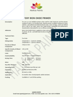 Epoxy Iron Oxide Primer: Description