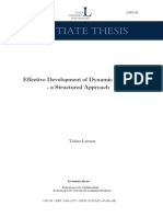 Licentiate Thesis: Effective Development of Dynamic Systems - A Structured Approach