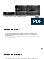Difference Between Fax and Email: Done By: Abdullah Sahsah, Mohammed Dabess