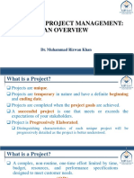 Class 1 Project Management An Overview