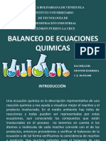 Balanceo de Ecuaciones