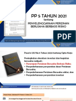 BAHAN SOSIALISASI PP 5 Tahun 2021 KEBIJAKAN PERIZINAN BERUSAHA