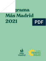 Programa Más Madrid-Equo para El 4-M, 2021