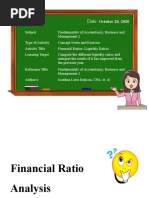 Financial Ratio Analysis-Liquidity