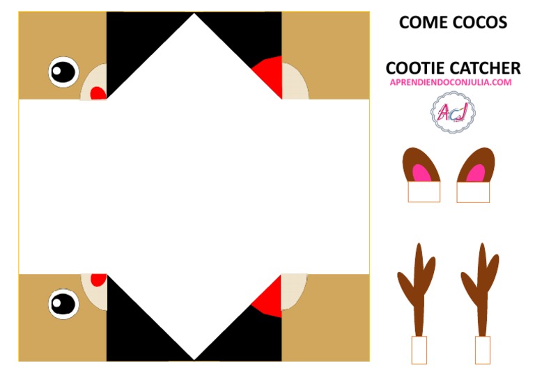 Come Cocos Cootie Catcher Navidad | PDF