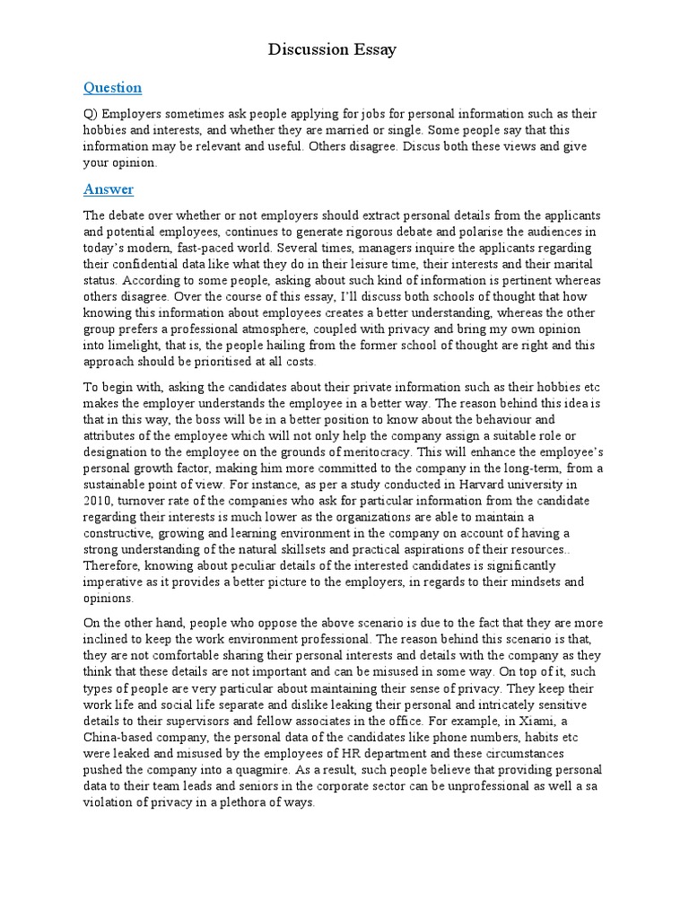 Employer Personal Info: Pros and Cons | PDF | Privacy | Employment