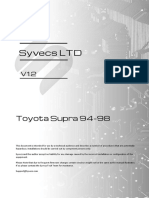 Toyota Supra 94-98 Syvecs ECU Installation Guide