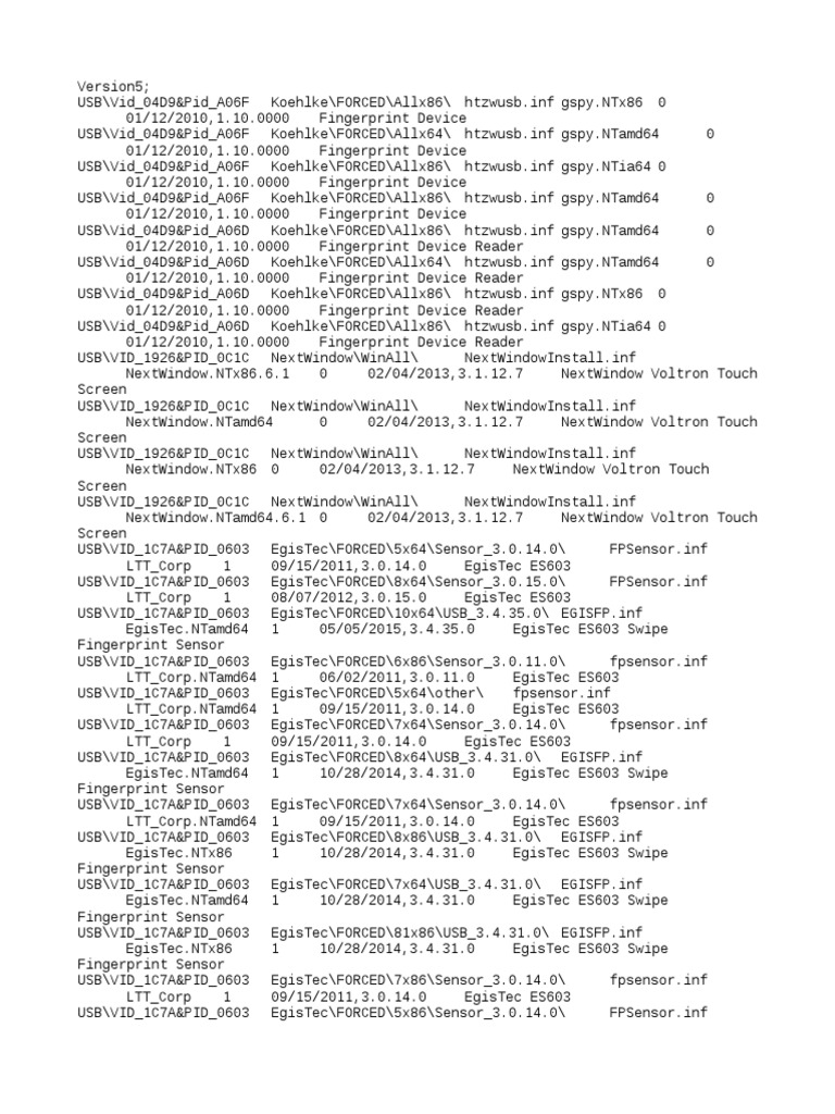 DP Biometric 16124 Drivers | PDF | Computer Science | Office Equipment