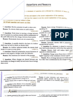 Assertions and Reasons for Electric Fields