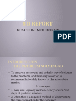 8 D Report: 8 Discipline Methdology