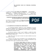 Modelo de Agravo de Instrumento Contra Decisão Que Negou Liminar