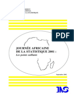 Journée Africaine de La Statistique 2001: Les Points Saillants (INSTAT - 2002)