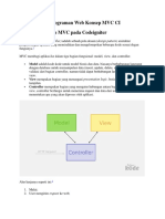 Praktikum Pemrograman Web Konsep MVC CI