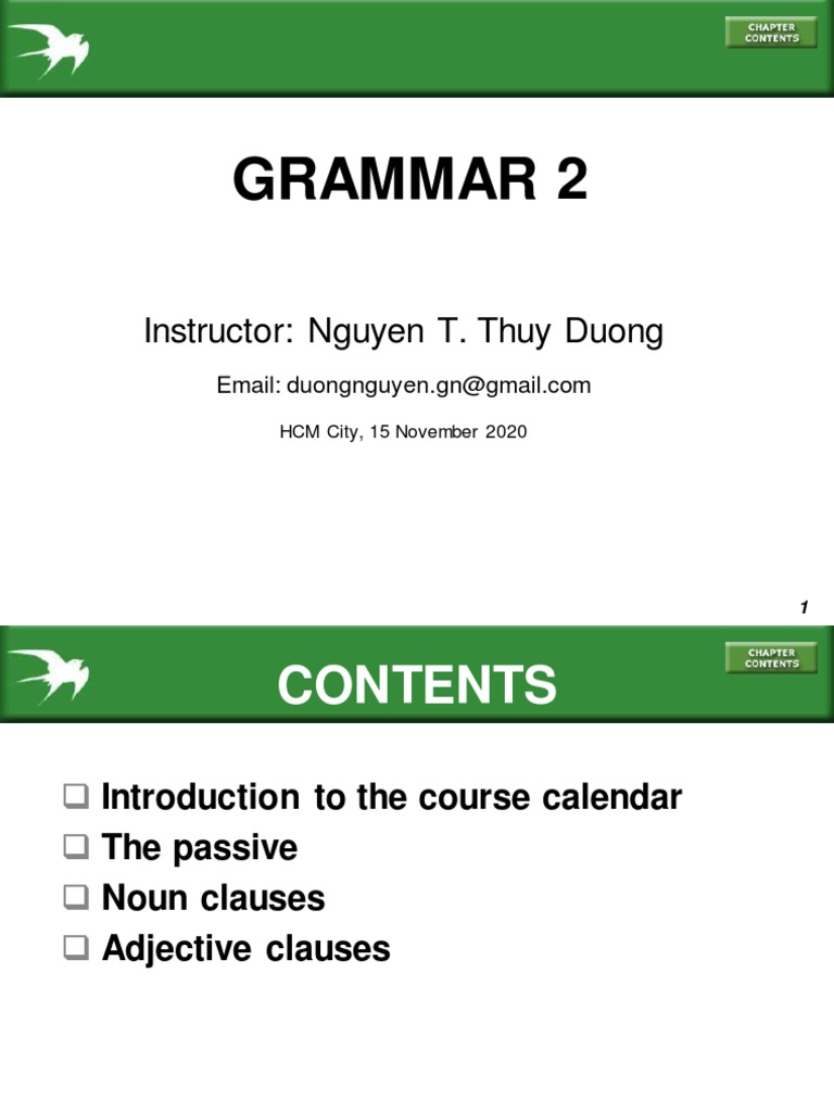 English Grammar Course Guide | PDF | Verb | Clause