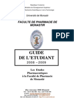 Faculté de Pharmacie de Monastir - Guide