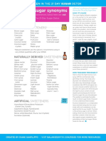 21dsd Sugar Synonyms 1 Page Guide