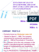 Implementation of Lean in Segregation & Rework Areas of Packing Section at HLL Lifecare LTD, Thiruvananthapuram