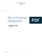 Dev & Planning Assignment: Umair Alam