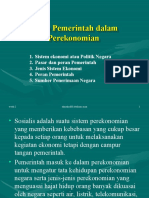 Peran Pemerintah DLM Perekonomian