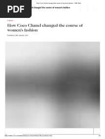 How Coco Chanel Changed The Course of Women's Fashion - CNN Style
