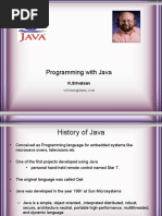 Programming With Java: K.Srivatsan