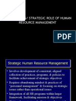 Jeffrey A. Mello 4e - Chapter 4 - The Evolving or Strategic Role of Human Resource Management