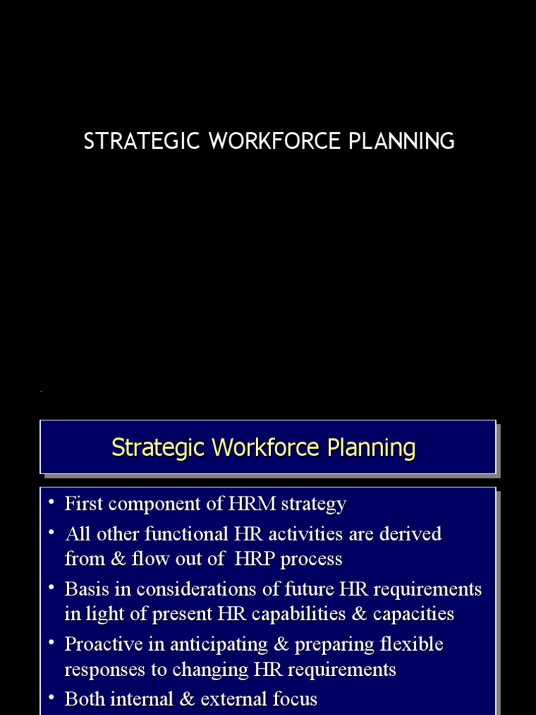 Strategic Workforce Planning Overview | PDF | Mentorship | Human ...