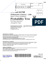 Probability Tree: Edexcel GCSE