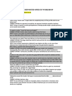 Icfes-Reported Speech Workshop: Name: Gomez Zamora Fabian David GRADE: 1107 DATE: 12/april/2021