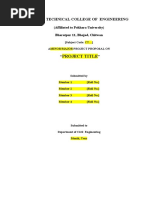 Project Proposal Format