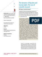 Article - The Dynamics of Big Data and Human Rights - The Case of Scientific Research (Tasioulas, 2016)