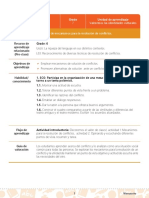 Aplicación de Mecanismos para La Resolución de Conflictos.