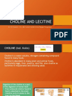 Choline and Lecitine: Dr. Evi Susanti, S.Si., M.Si Untuk Kuliah Kimia Pangan Fungsional