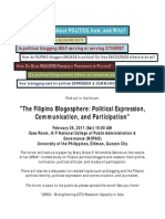Manila Forum_Invitation Poster & Program