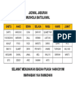 Jadwal Jaburan