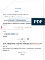 Chapter 2 - Atoms, molecules and Stoichiometry (Chemistry AS - Level)