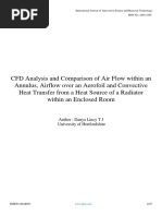 CFD Analysis and Comparison of Air Flow Within An Annulus, Airflow Over An Aerofoil and Convective Heat Transfer From A Heat Source of A Radiator Within An Enclosed Room