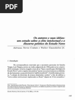 CODATO, Adriano. Os autores e suas ideias. Estudos Históricos, v. 32, p. 145-164, 2003