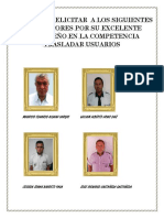 Felicitaciones Señores Conductores