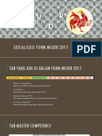 Sosialisasi Form Miudr 2017