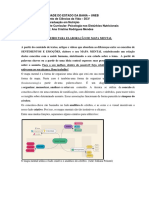 Roteiro para Elaboração de Mapa Mental