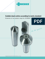 Carbide dead centres for STUDER grinding machines