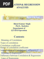 Correlation & Regression Analysis