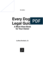 Randolph, Mary - Every Dog's Legal Guide - A Must-Have Book For Your Owner - Mary Randolph