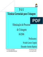 Tecnicas Gerenciais para Usinagem - 112005