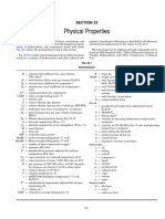 Physical properties chart for hydrocarbons