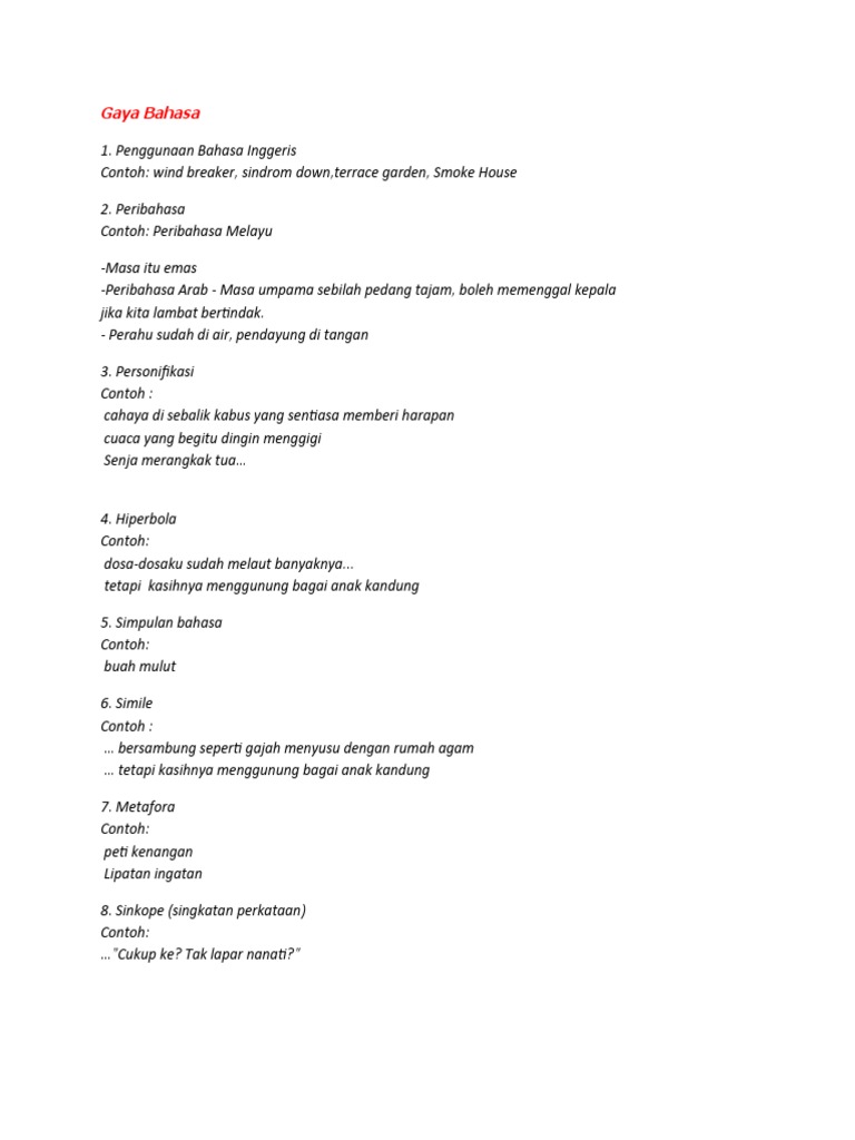 Gratis Unduh Gambar Gaya Bahasa Terupdate by Cikimm