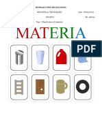 Grade 8 Materials - Classification of Material