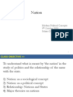 Nation: Modern Political Concepts 9 October 2020 Solano Da Silva