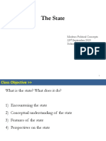 The State: Modern Political Concepts 23 September 2020 Solano Da Silva